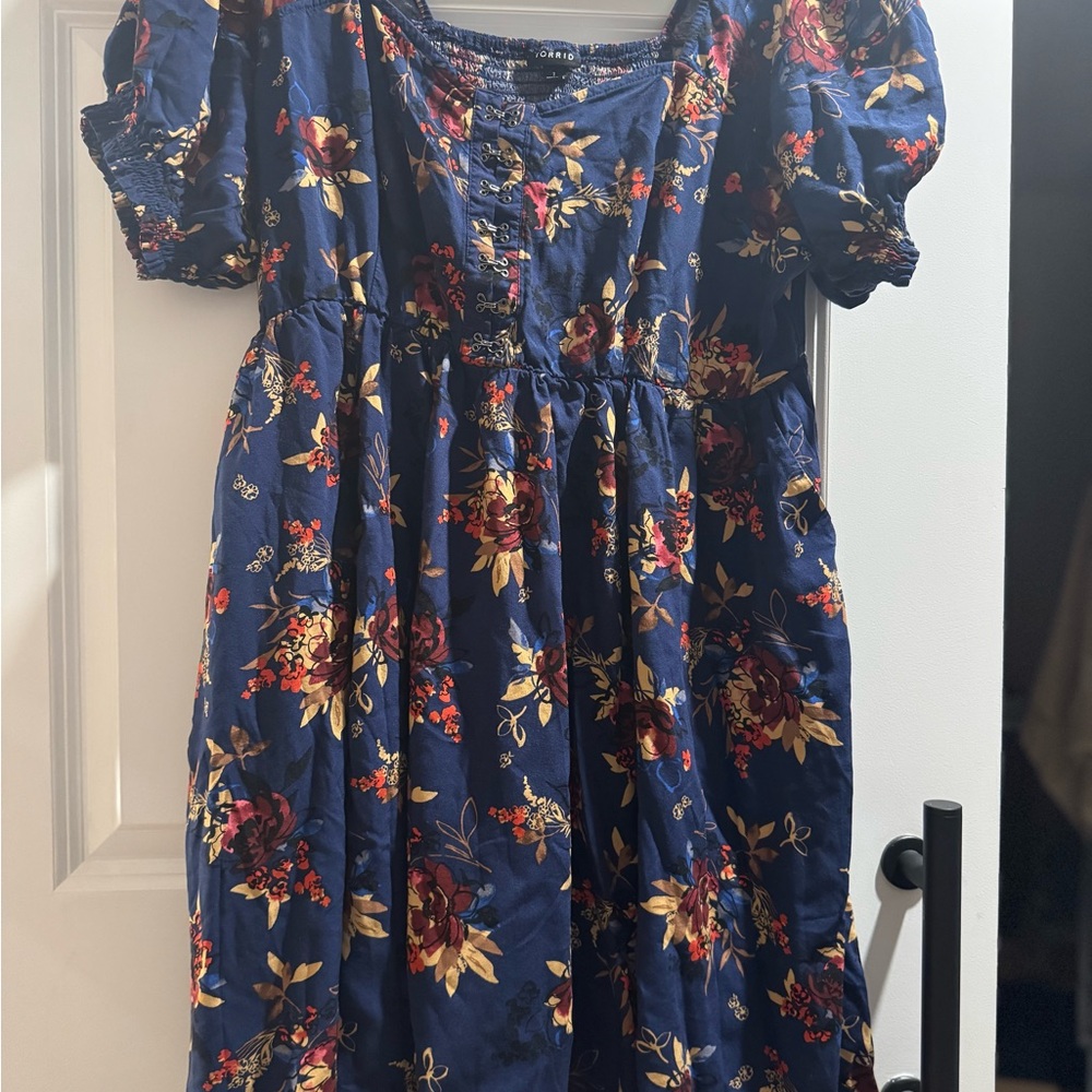 Floral Navy  Dress